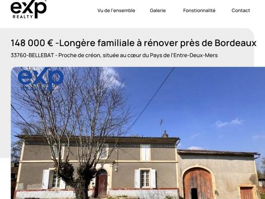 Maison à vendre 148 000 € 7 pièces 3 chambres 170 m² Créon 33670