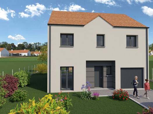 Terrain avec maison neuve à vendre 321 000 € 6 pièces 4 chambres 113 m² 350 m² de terrain Vert-le-Petit 91710