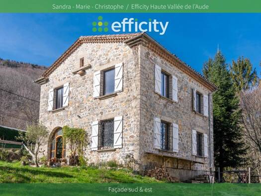 Maison à vendre 319 500 € 4 pièces 3 chambres 130 m² 2 780 m² de terrain Puivert 11230