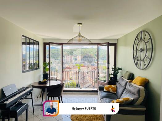 Appartement à vendre 139 000 € 3 pièces 2 chambres 59,2 m² Étage 9/9 Centre Échirolles 38130