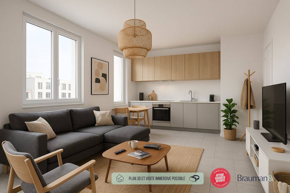 Appartement 1 pièce 26 m² · à Rennes · 26 m² · 135 000 €