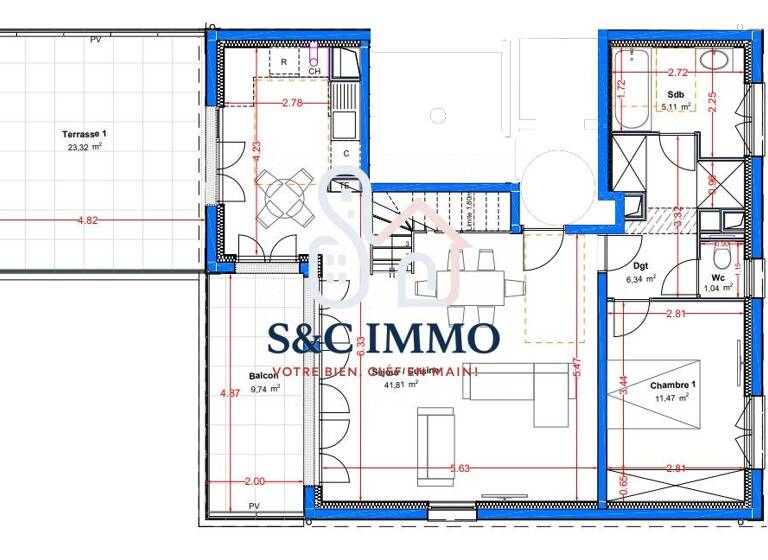 Duplex à vendre 787 000 € 4 pièces 3 chambres 100 m² 2ème étage Le Perreux-sur-Marne 94170