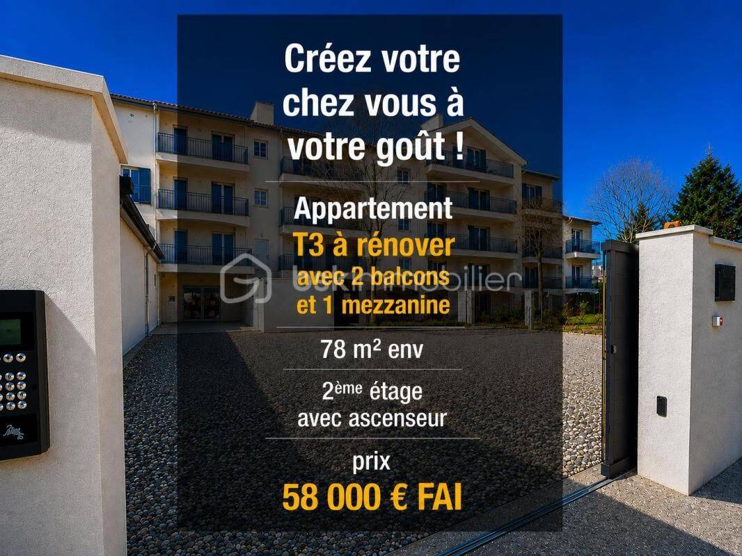 Appartement 3 pièces 78 m² · à Saint-Christol · 78,2 m² · 58 000 €