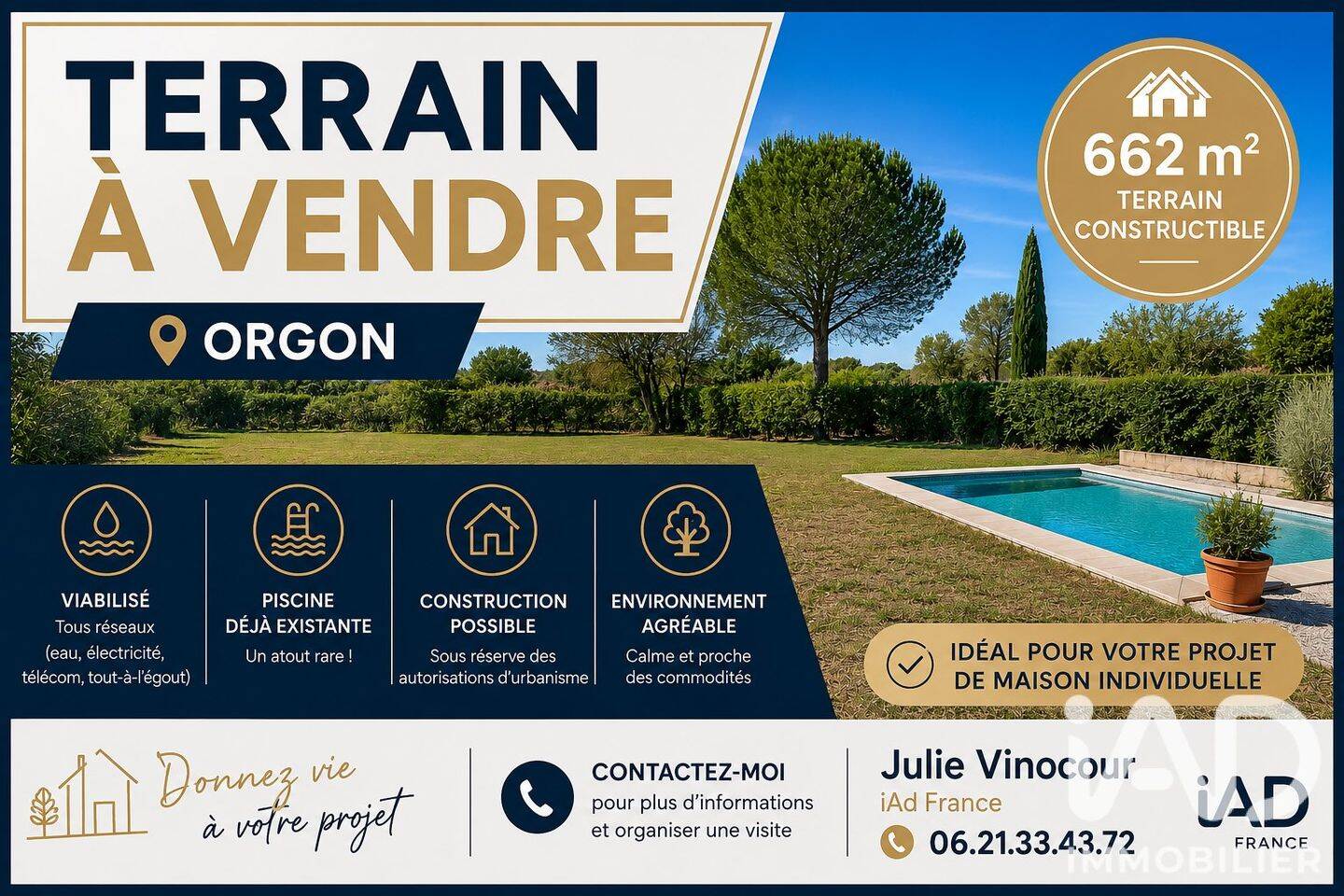 Terrain de 662 m² à Orgon - photo 2