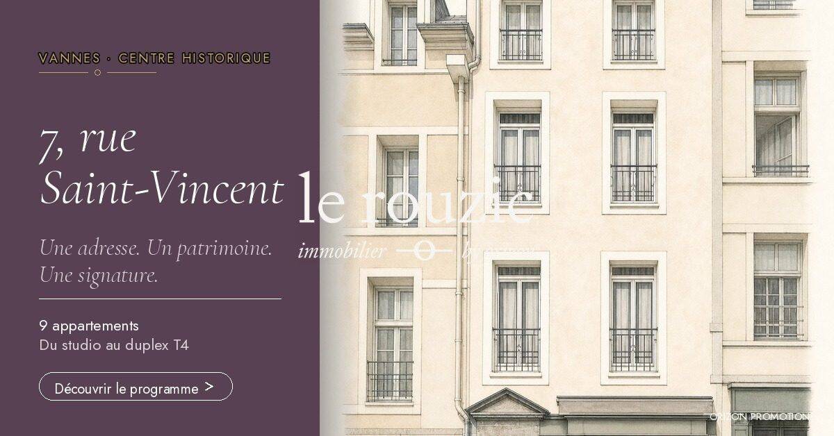 Appartement 4 pièces 73 m² · à Vannes · 72,8 m² · 1 100 000 €