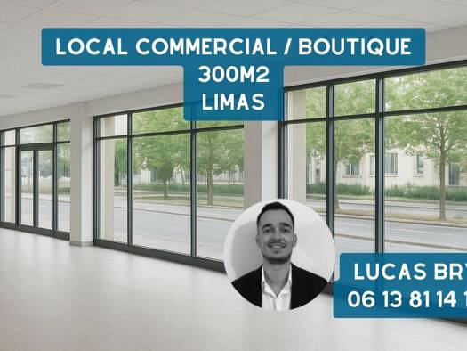 Boutique à louer 2 500 € 300 m² de surface de vente Limas 69400