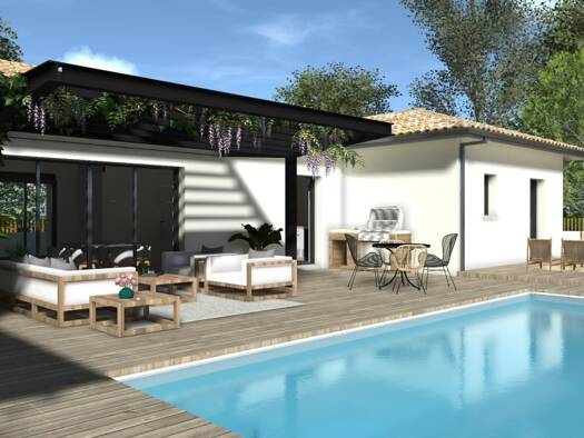 Terrain avec maison neuve à vendre 185 000 € 4 pièces 3 chambres 90 m² 800 m² de terrain Finhan 82700