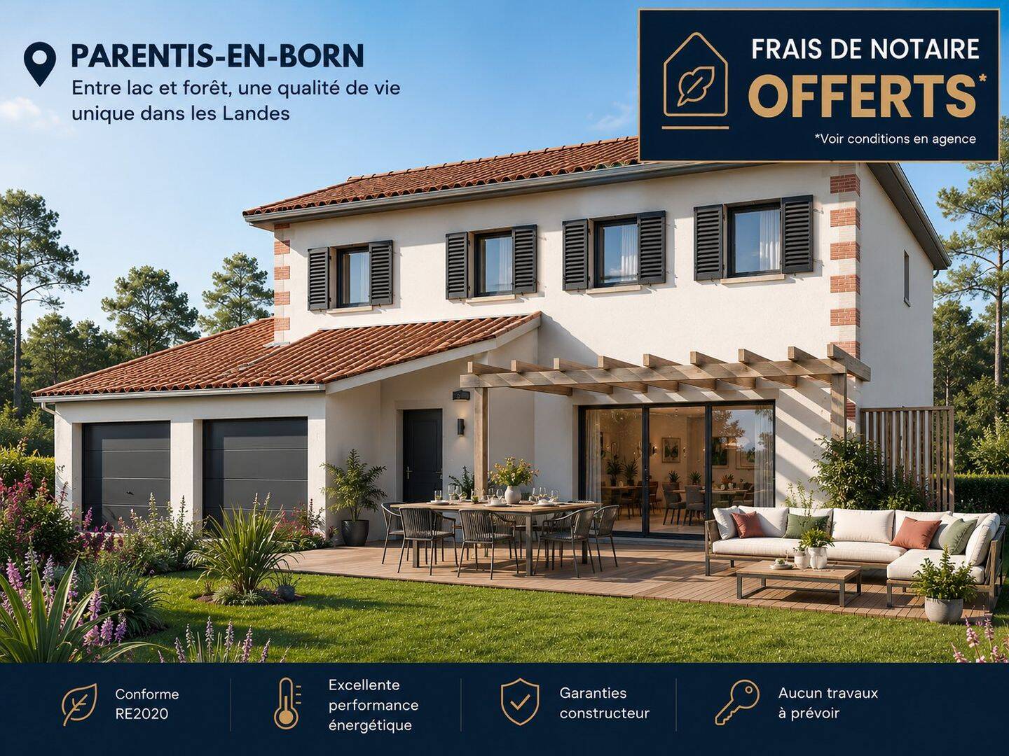 Maison 4 pièces 90 m² · à Parentis-en-Born · 90 m² · 285 000 €
