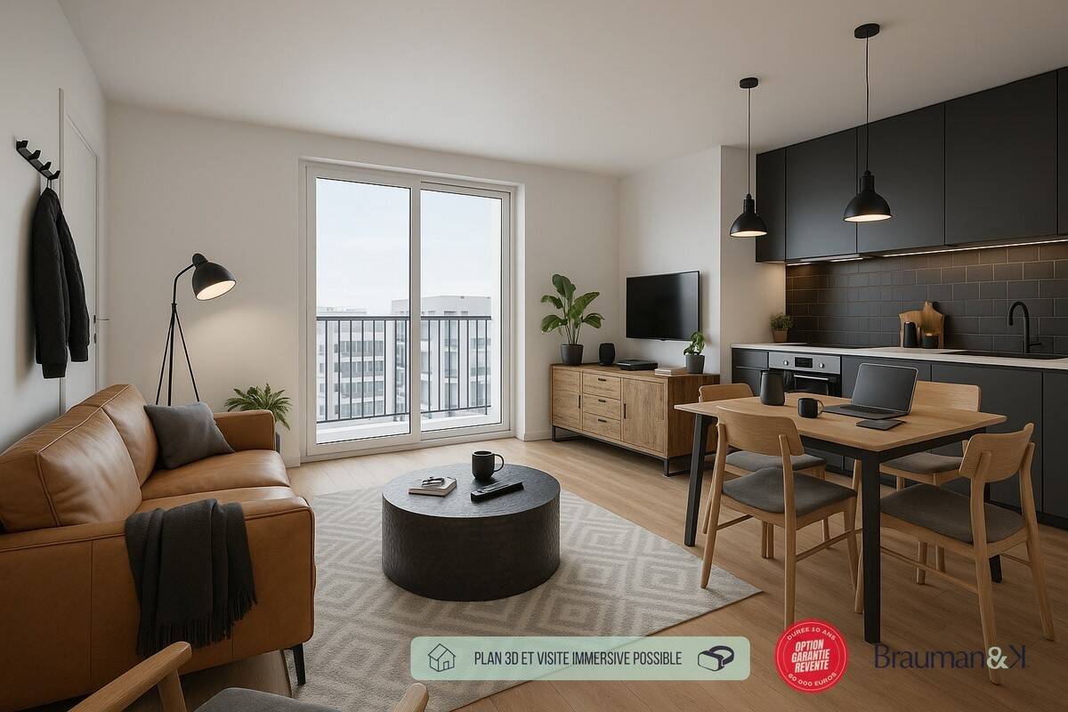 Appartement à vendre T2/F2 41 m² 182500 € Bourg Nord Guipavas (29490)