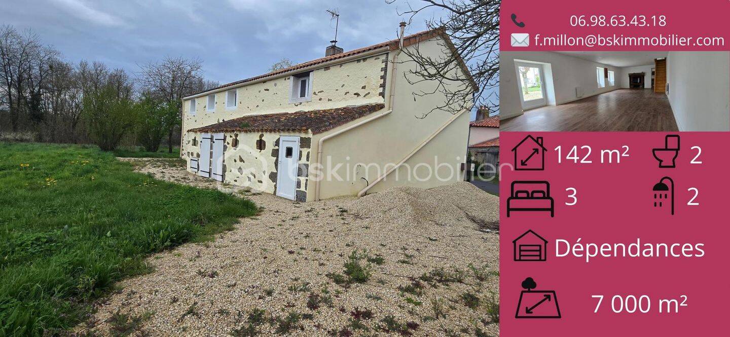 Maison 5 pièces 142 m² · à Voulmentin · 142,2 m² · 184 500 €