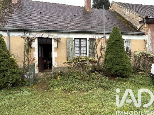Maison de plain-pied à vendre 54 500 € 2 pièces 1 chambre 110 m² 1 227 m² de terrain Dunet 36310