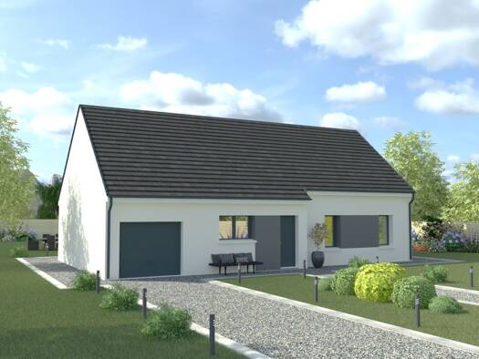 Terrain avec maison neuve à vendre 217 597 € 6 pièces 4 chambres 100,5 m² 700 m² de terrain Dordives 45680