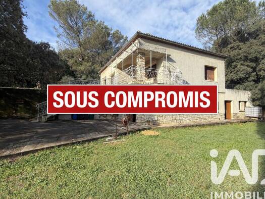Maison de plain-pied à vendre 179 000 € 5 pièces 4 chambres 88 m² 1 254 m² de terrain Périurbain Sud Ouest Bagnols-sur-Cèze 30200