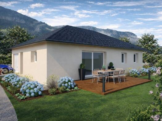 Terrain avec maison neuve à vendre 354 500 € 5 pièces 3 chambres 90 m² 644 m² de terrain Monthion 73200