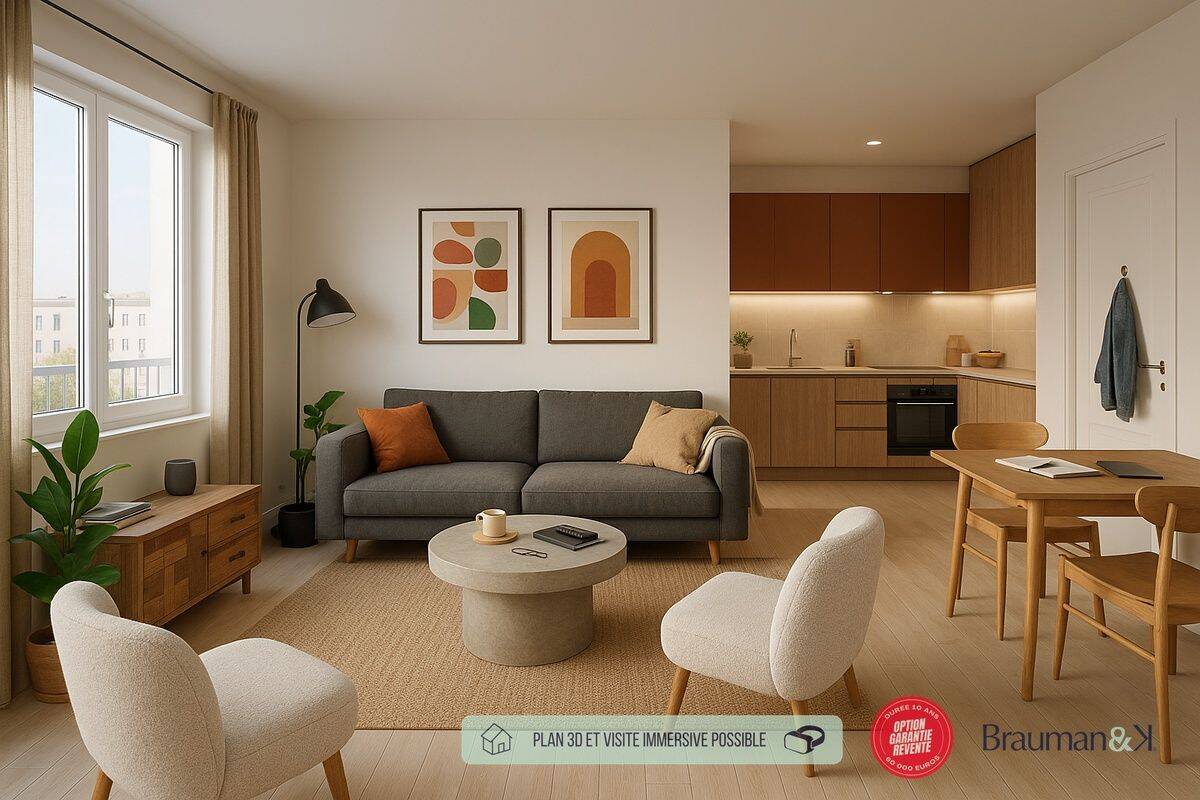 Appartement 2 pièces 53 m² · à Rennes · 53 m² · 221 000 €