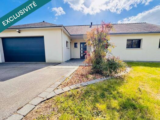 Maison de plain-pied à vendre 450 000 € 6 pièces 4 chambres 131 m² 1 300 m² de terrain Grand-Champ 56390