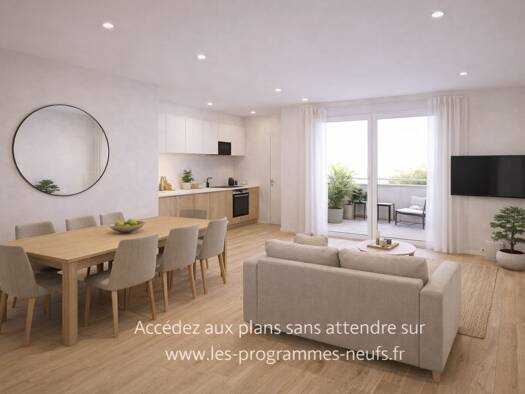 Appartement à vendre - neuf 362 000 € 4 pièces 3 chambres 85,1 m² 2ème étage Simandres 69360