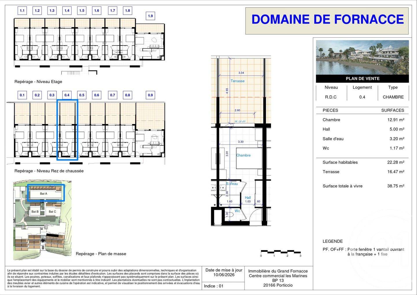 Appartement 1 pièce 22 m² · à Grosseto-Prugna · 22,3 m² · 299 000 €