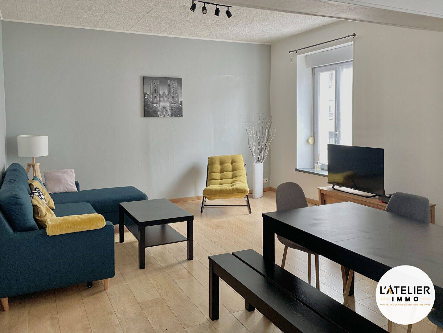 Appartement 4 pièces 93 m² · à Reims · 93,2 m² · 1 190 €/mois