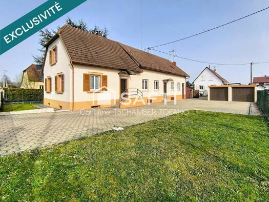 Maison à vendre 249 000 € 5 pièces 3 chambres 120 m² 615 m² de terrain Rosenau 68128