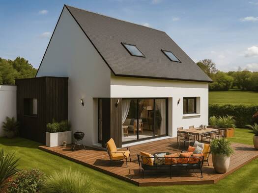 Terrain avec maison neuve à vendre 220 400 € 4 pièces 3 chambres 90 m² 280 m² de terrain Pont-Croix 29790