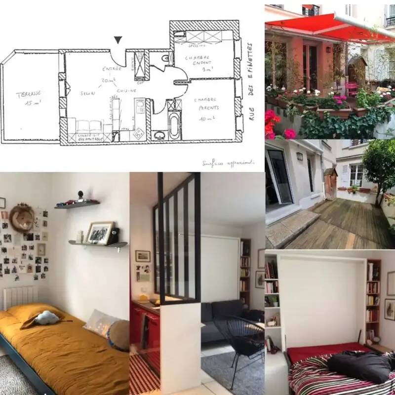 Appartement 3 pièces 45 m² · à Paris 17ème Arrondissement · 45 m² · 1 915 €/mois