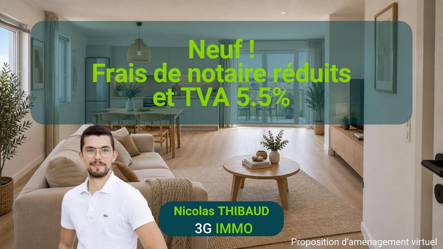 Appartement 3 pièces 63 m² · à Grigny-sur-Rhône · 63 m² · 185 990 €