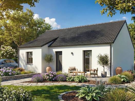 Terrain avec maison neuve à vendre 142 300 € 4 pièces 3 chambres 74 m² 465 m² de terrain Magny-Cours 58470