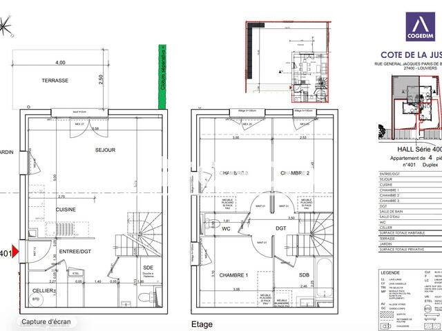 Appartement 4 pièces 81 m² · à Louviers · 81 m² · 944 €