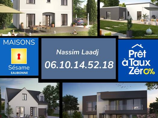 Terrain avec maison neuve à vendre 376 000 € 6 pièces 3 chambres 105 m² 287 m² de terrain Sannois 95110