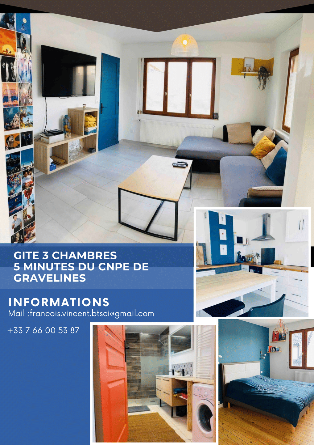 Maison 4 pièces 90 m² · à Grand-Fort-Philippe · 90 m² · 1 300 €/mois
