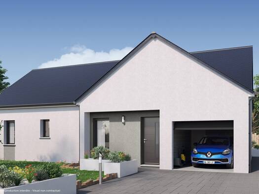 Terrain avec maison neuve à vendre 178 779 € 4 pièces 3 chambres 83 m² 524 m² de terrain Sainte-Maure-de-Touraine 37800