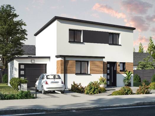 Terrain avec maison neuve à vendre 287 000 € 5 pièces 4 chambres 90 m² 446 m² de terrain Notre-Dame-des-Landes 44130