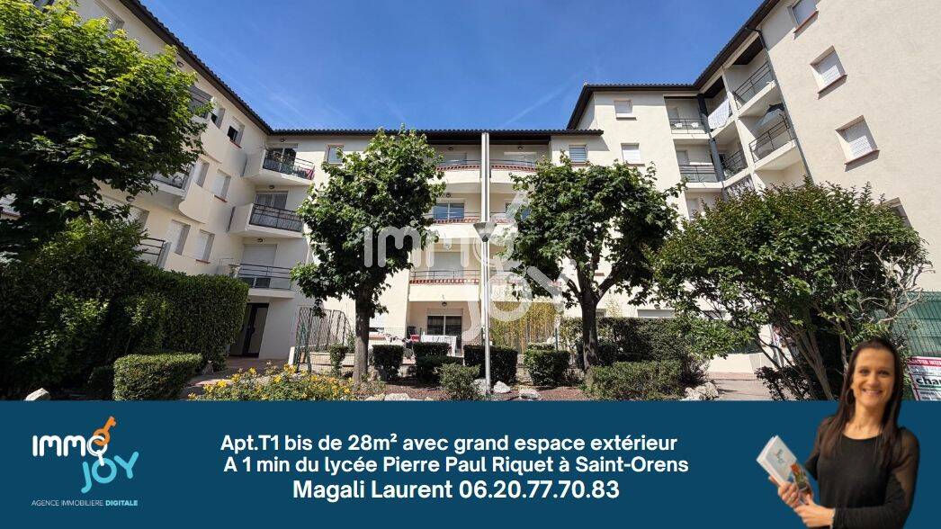 Appartement 1 pièce 28 m² · à Saint-Orens-de-Gameville · 27,7 m² · 565 €/mois