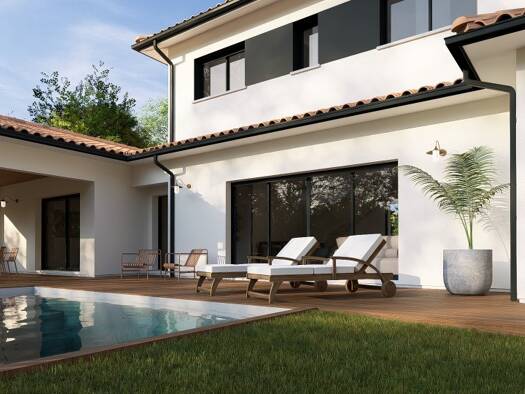 Terrain avec maison neuve à vendre 745 000 € 1 pièce 4 chambres 145 m² 590 m² de terrain Bourg Pessac 33600