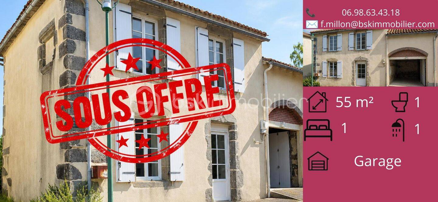 Maison 2 pièces 56 m² · à La Forêt-sur-Sèvre · 56 m² · 45 000 €
