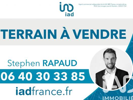 Terrain constructible à vendre 25 000 € 1 362 m² de terrain Moissannes 87400