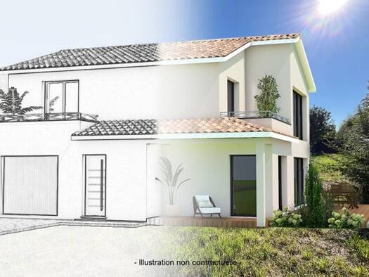 Terrain avec maison neuve à vendre 385 000 € 5 pièces 4 chambres 1 779 m² de terrain Montgiscard 31450