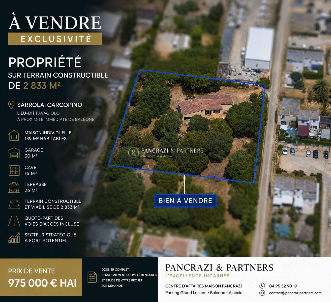 Maison 4 pièces 190 m² · à Sarrola-Carcopino · 190 m² · 975 000 €
