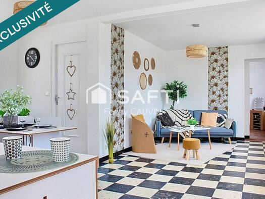 Maison de plain-pied à vendre 165 000 € 5 pièces 3 chambres 96 m² 119 m² de terrain Noailles 60430