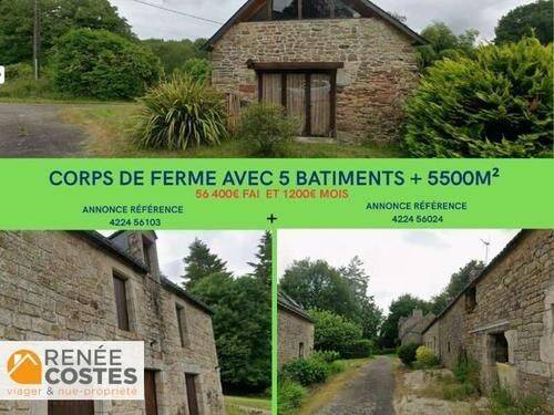 Maison 3 pièces 65 m² · à Pluméliau-Bieuzy · 65 m² · 56 400 €