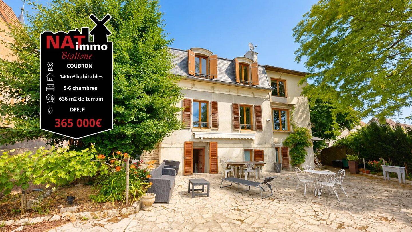 Maison 7 pièces 140 m² · à Coubron · 140 m² · 365 000 €