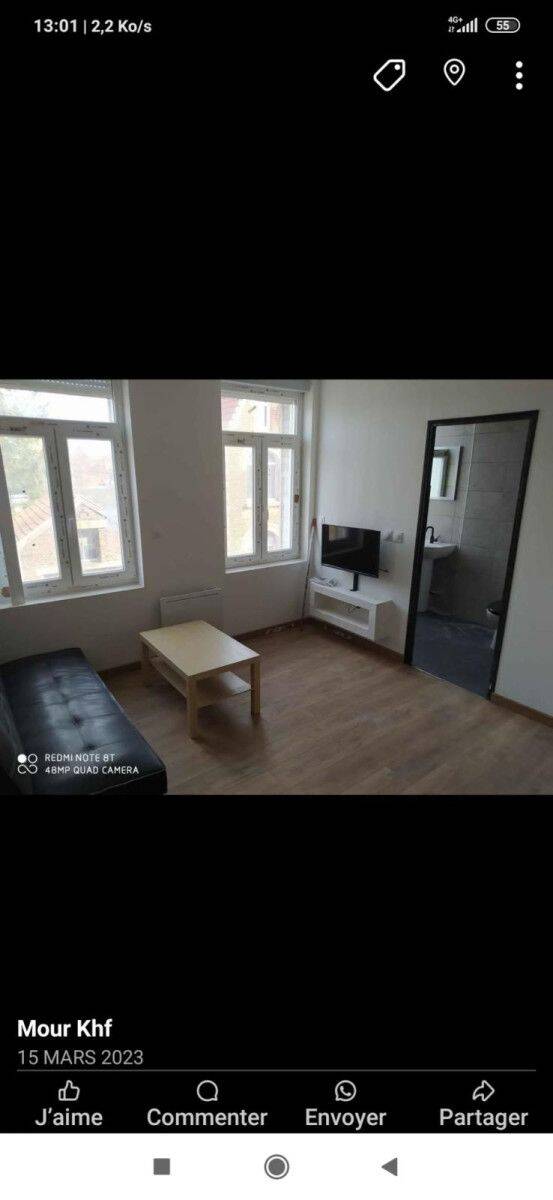 Appartement 2 pièces 45 m² · à Anzin · 45 m² · 580 €
