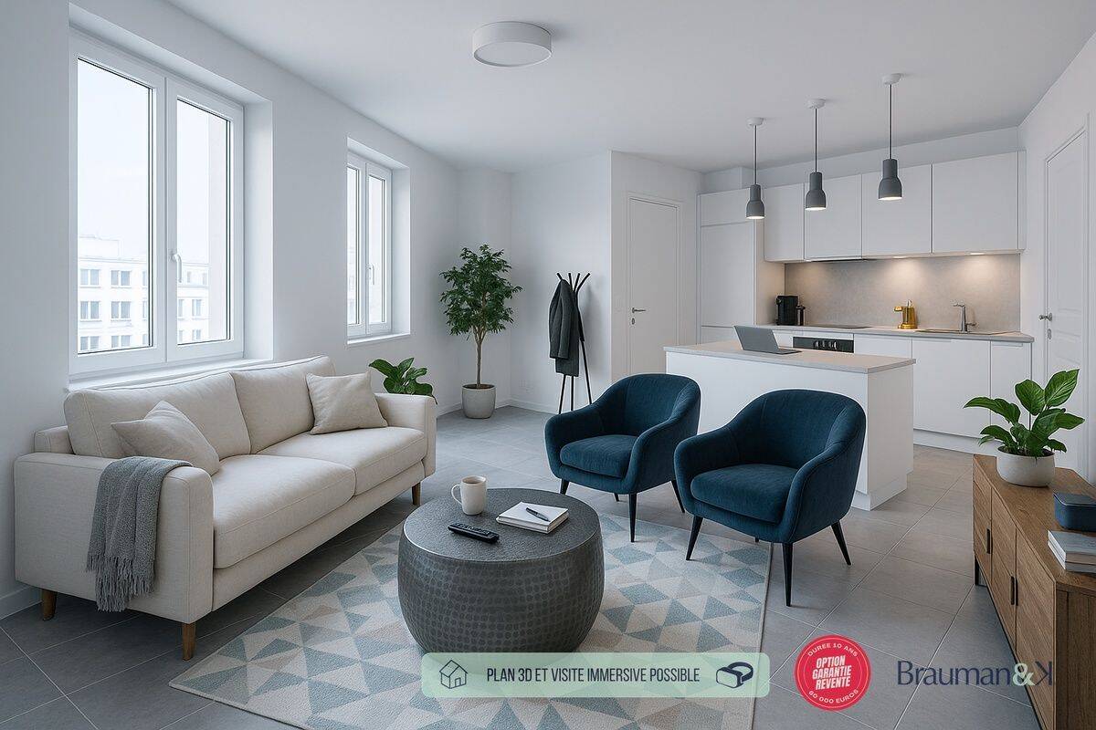 Appartement 2 pièces 46 m² · à Bordeaux · 46 m² · 238 000 €