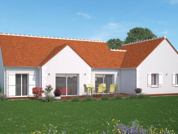 Terrain avec maison neuve à vendre 292 048 € 5 pièces 4 chambres 136 m² 2 750 m² de terrain Ligré 37500