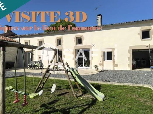 Maison à vendre 249 900 € 7 pièces 5 chambres 178 m² 412 m² de terrain Paillé 17470