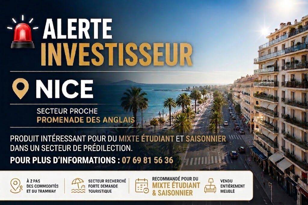 Appartement 2 pièces 28 m² · à Nice · 28 m² · 190 000 €