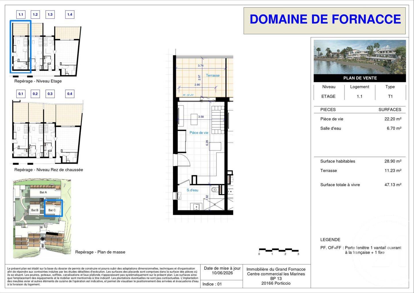 Appartement 1 pièce 29 m² · à Grosseto-Prugna · 28,9 m² · 359 000 €