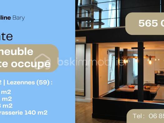 Immeuble à vendre 495 000 € 270 m² Lezennes 59260