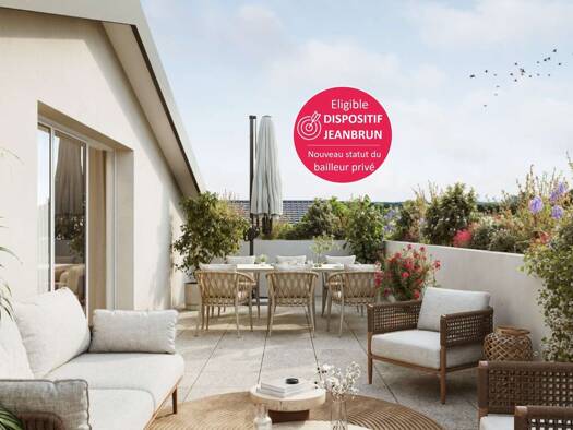 Appartement à vendre - neuf 220 000 € 2 pièces 1 chambre 46,9 m² 2ème étage Plein Soleil-Zone Industrielle Saint-Bonnet-de-Mure 69720